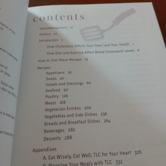 Low Fat Low Cholesterol Cookbook by AHA  Paperback GUC - Picture 7 of 8